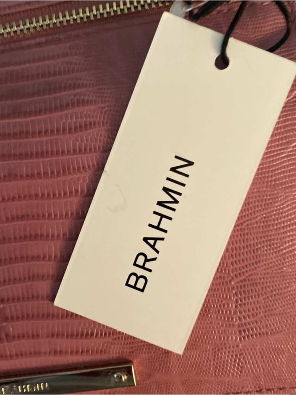 NWT Brahmin Ady in PINK ALLOVER LIZARD genuine leather Wallet $125 - Picture 2 of 11